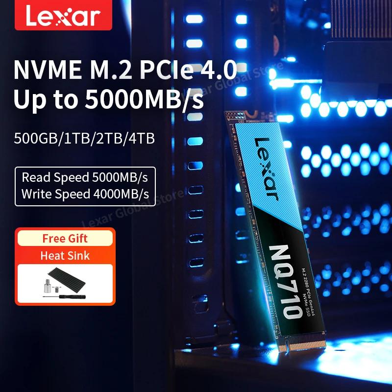 Lexar   SSD NVME M.2 2280 ̽, PC Ʈ PS5  ̹ θƮ, PCIe4.0 x 4, 2TB, 1TB, 500GB, ǰ